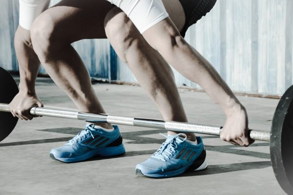 Man starting his CrossFit exercise.